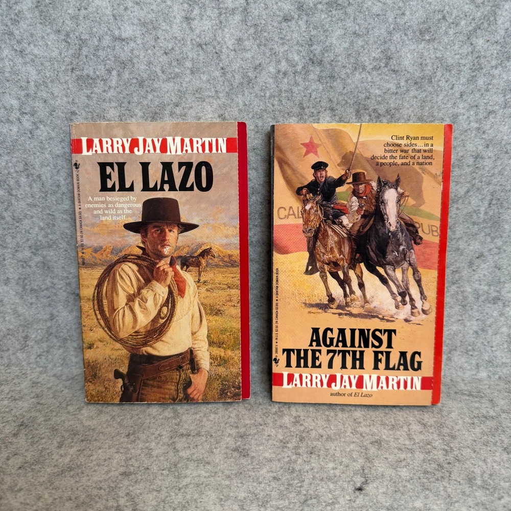 Set of 2 Larry Jay Martin - El Lazo and Against the 7th Flag - Paperback